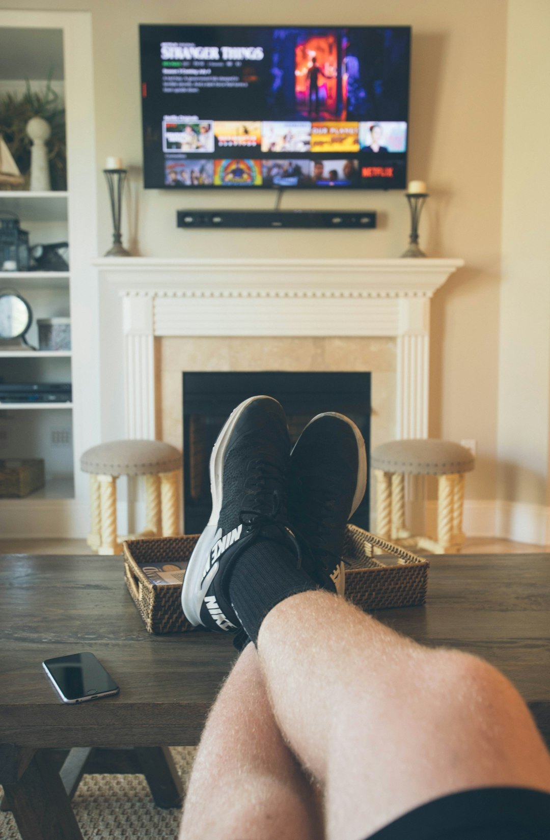 teenager watching tv