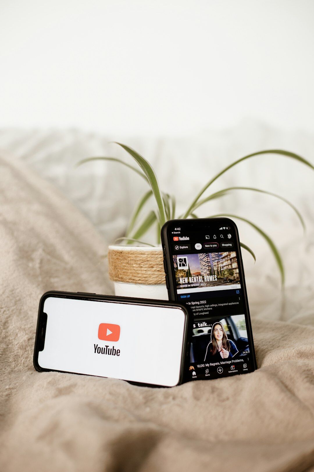 influencer posting on phone